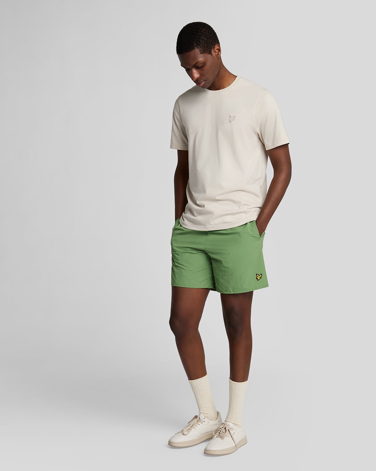 Lyle & Scott Einfache Badehose - Grün