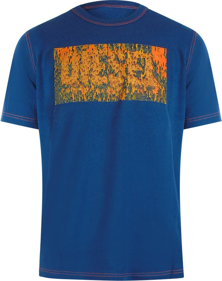 Diesel Block Logos Ensign Blue T-shirt