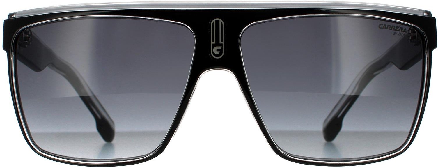 Carrera Shield Unisex Schwarz Weiß Dunkelgrau Gradient Sonnenbrille