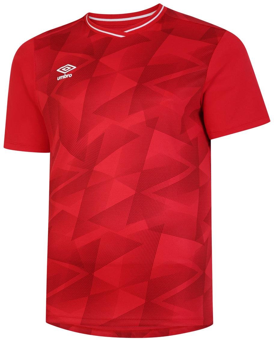 Umbro - "Triassic" Trikot für Herren kurzärmlig (Zinnoberrot/Kirschrot)