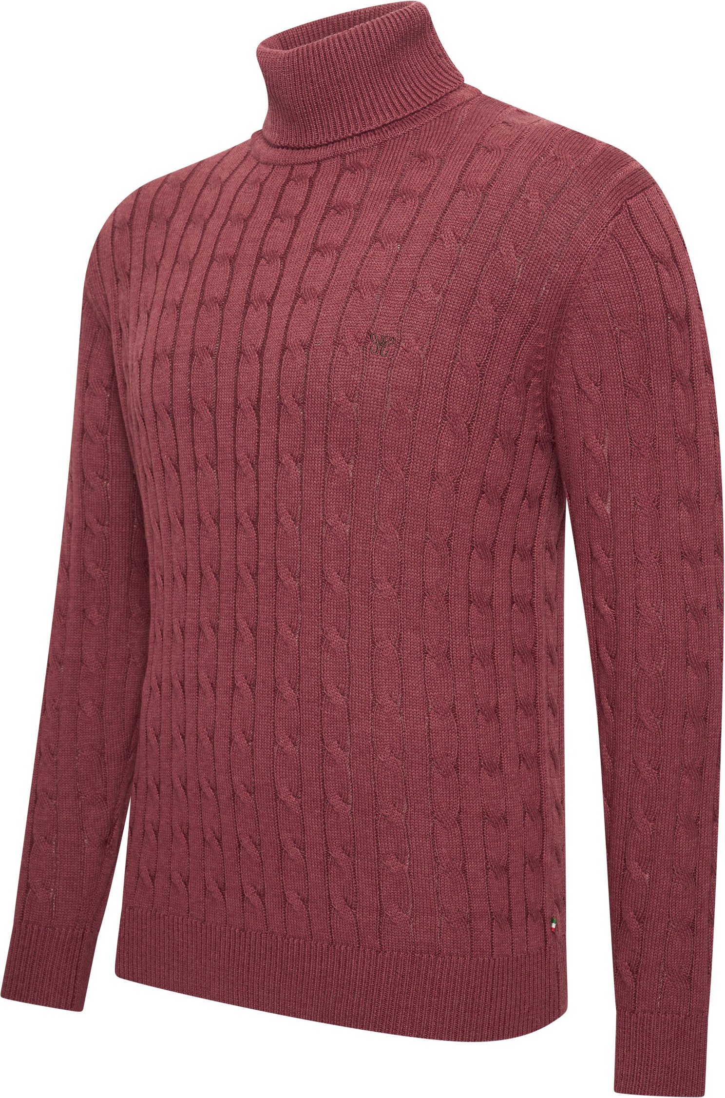 Cappuccino Italia Trui Aosta Kabelpullover Rot