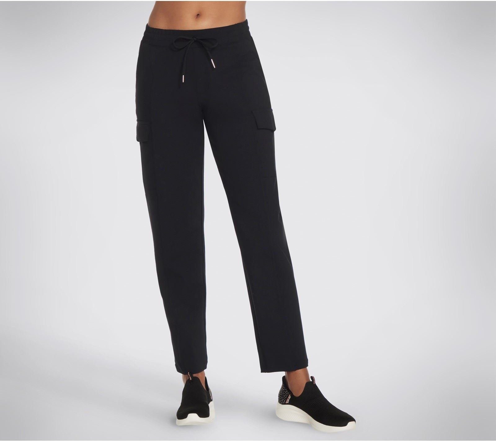 Skechers Slip-Ins Cargo Damen Schwarze Cargo-Hose