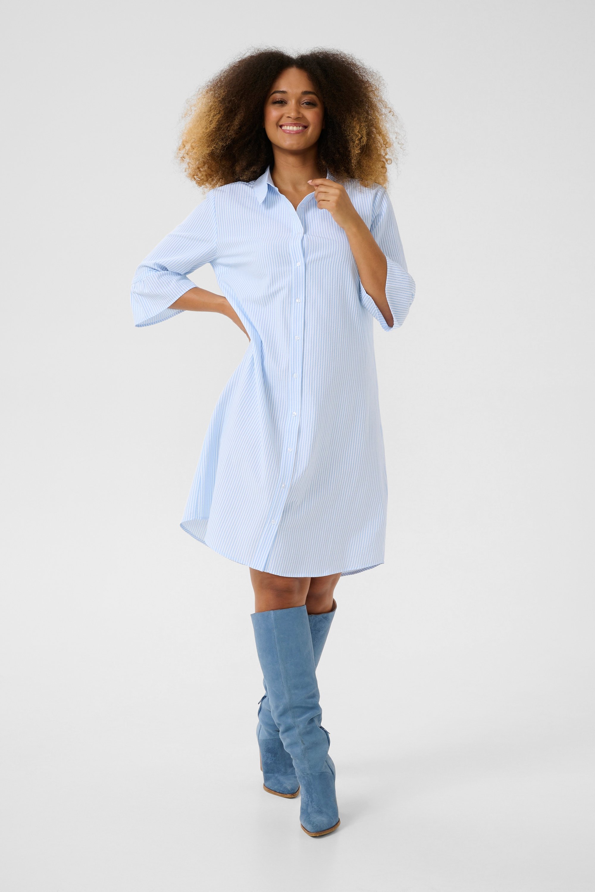 Kleid gerade geschnitten blue