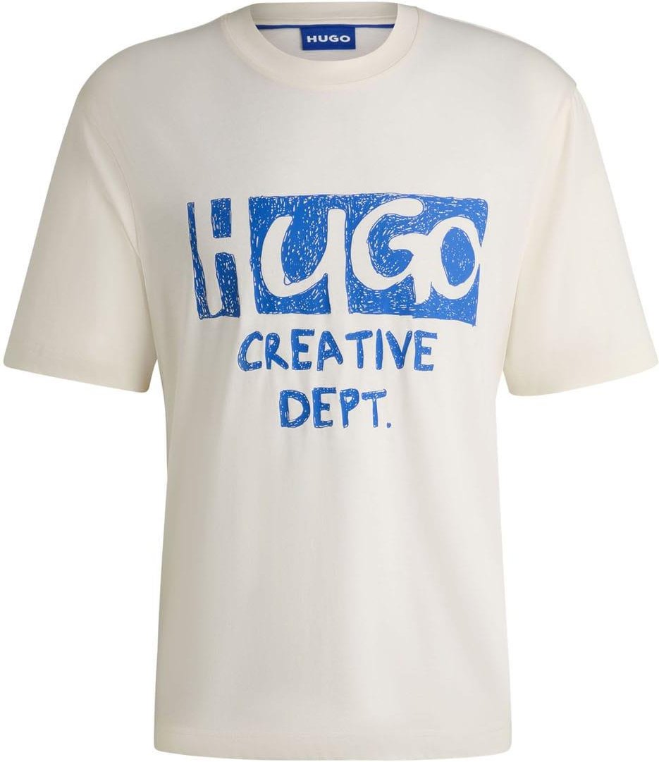 Hugo - "Nugocrea" T-Shirt für Herren, Logo (Weiß)