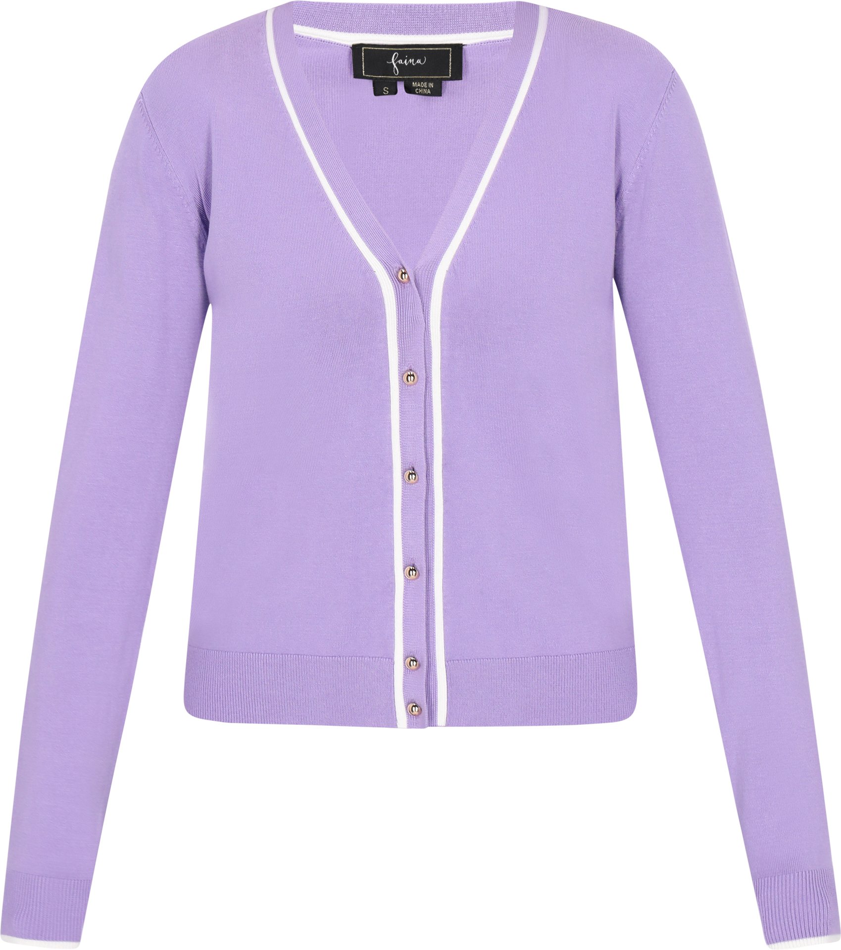 Thumbnail - Faina Strickjacke Frauen Lavendel