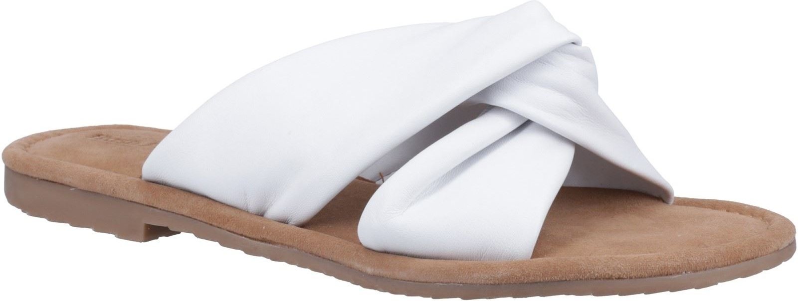 Hush Puppies Amy Weite Leder Damen weiße Sandalen