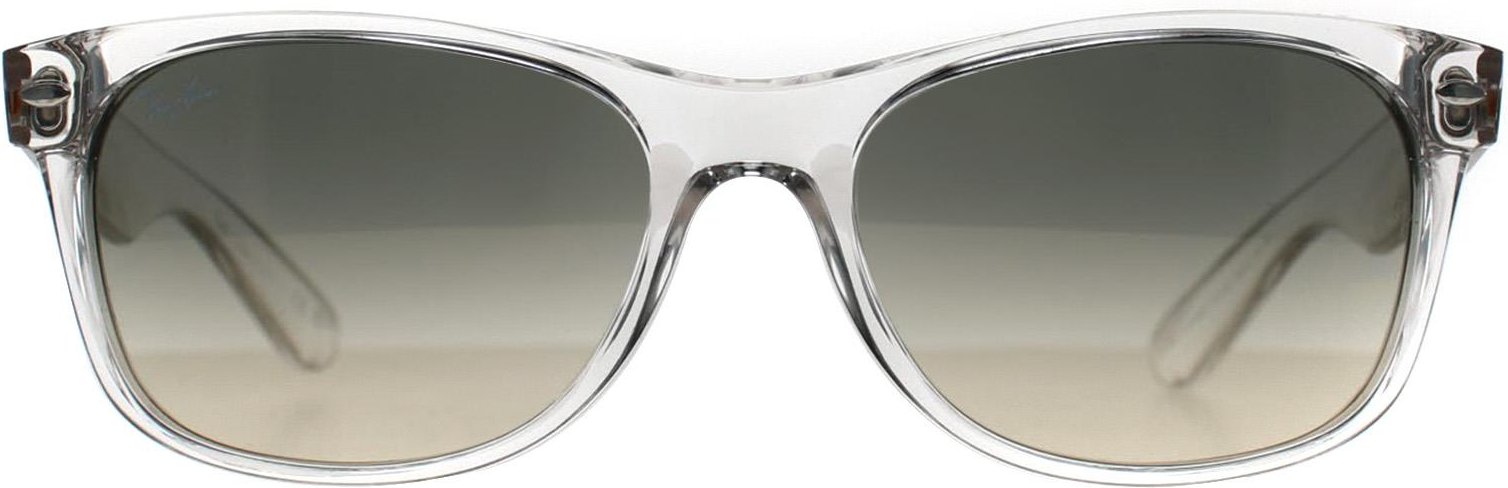 Thumbnail - Ray-Ban New Wayfarer 2132 677432 poliert transparent klar grau Sonnenbrille