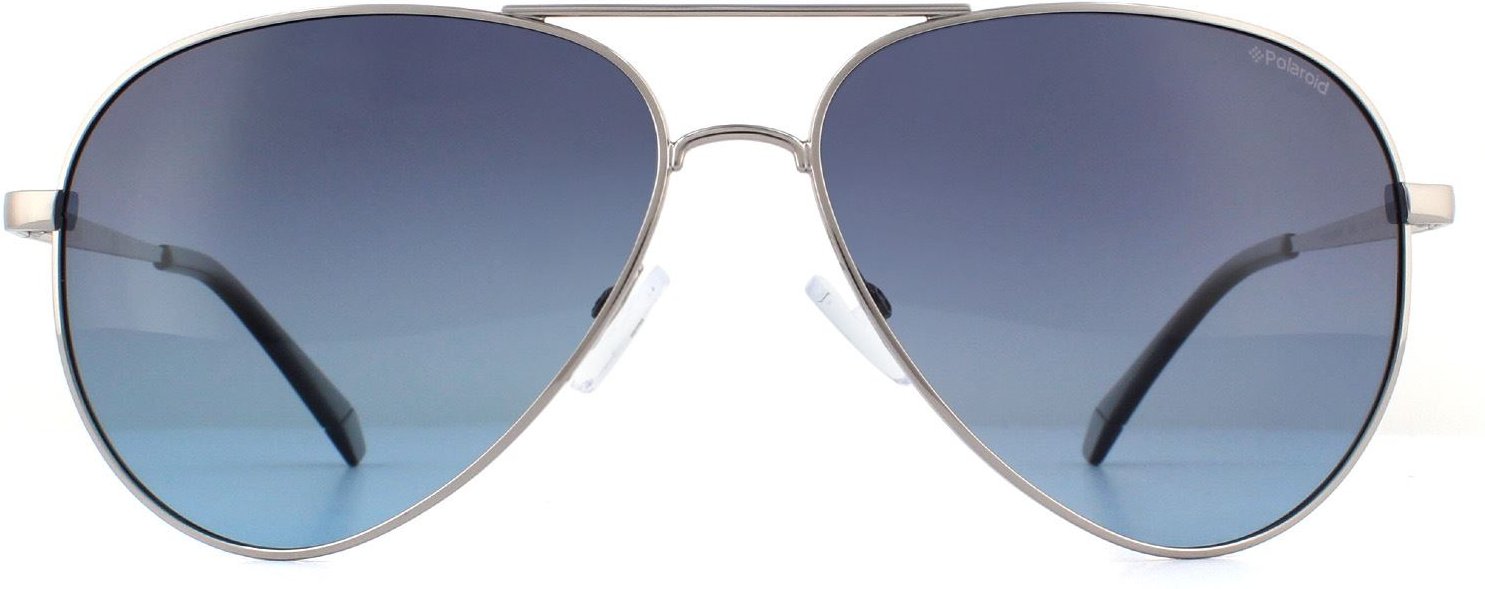 Polaroid Aviator Herren Ruthenium grau Gradient polarisierte Sonnenbrille