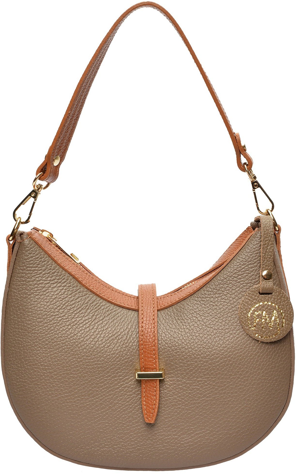 Roberta M Beige Leder Tasche