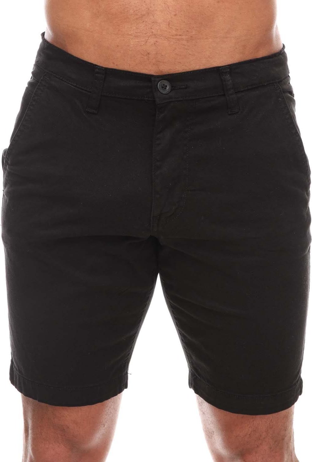 Thumbnail - Duck and Cover - "Moreshore" Chino Kurze Hose für Herren (Schwarz)