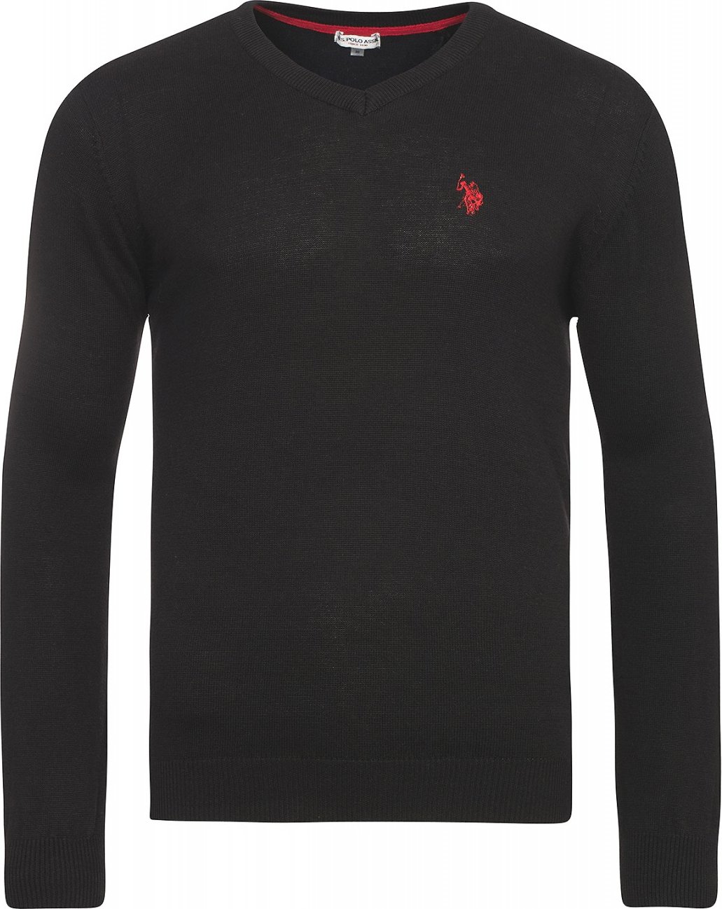 U.S. Polo Assn. V-Neck Pullover in Schwarz