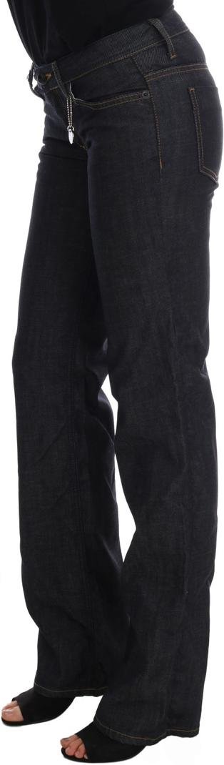 Costume National Damen Dunkelblaue Baumwoll-Jeans im Klassischen Schnitt