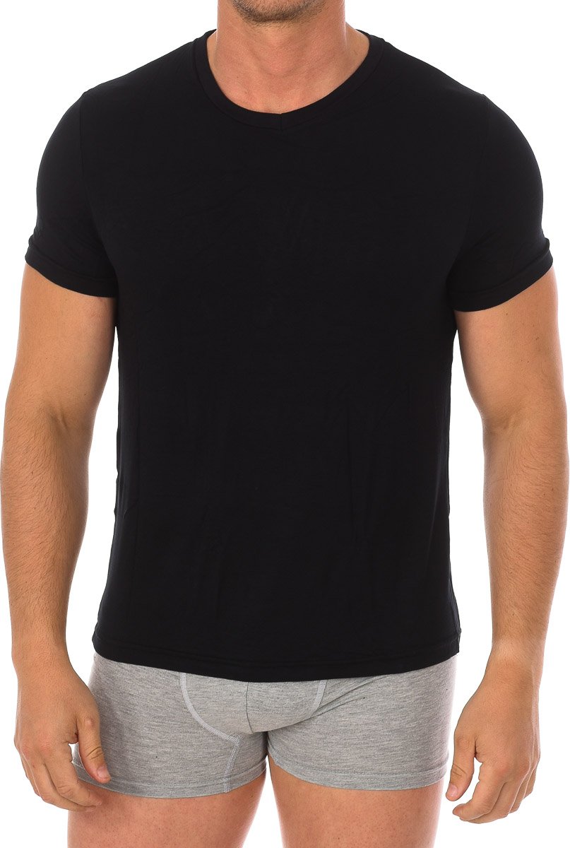 Bamboo Kurzarm V-Ausschnitt Unterhemd 603 Herren