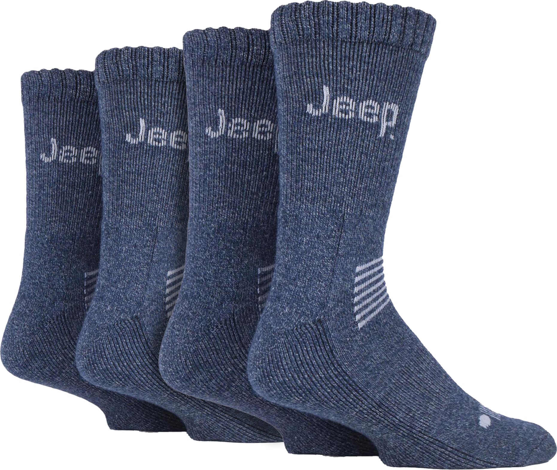 4er-Pack Herren WollstA1ifel | Dicke, strapazierfähige Outdoorsocken