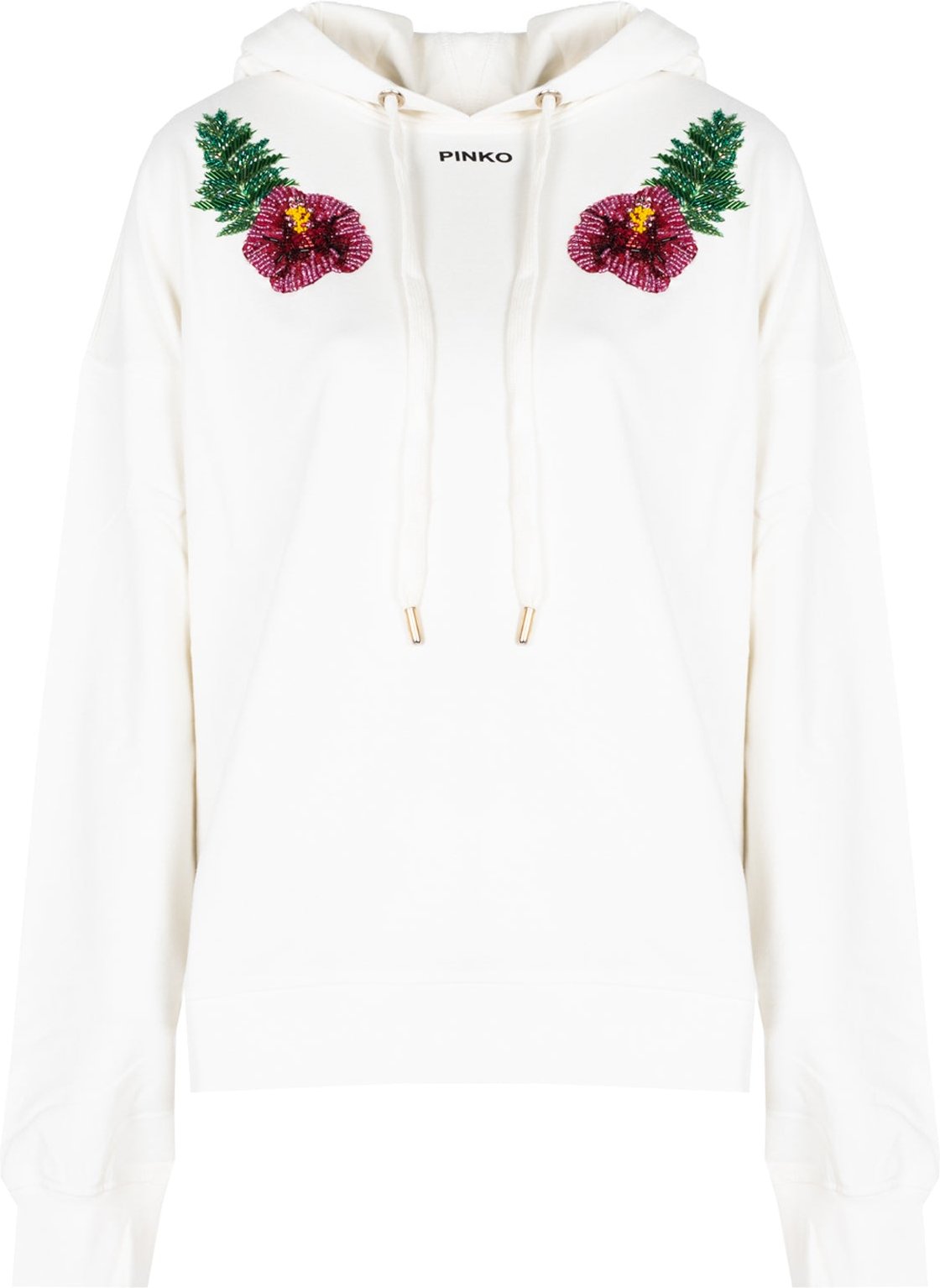 Pinko Sweatshirt Mutato Damen weiß