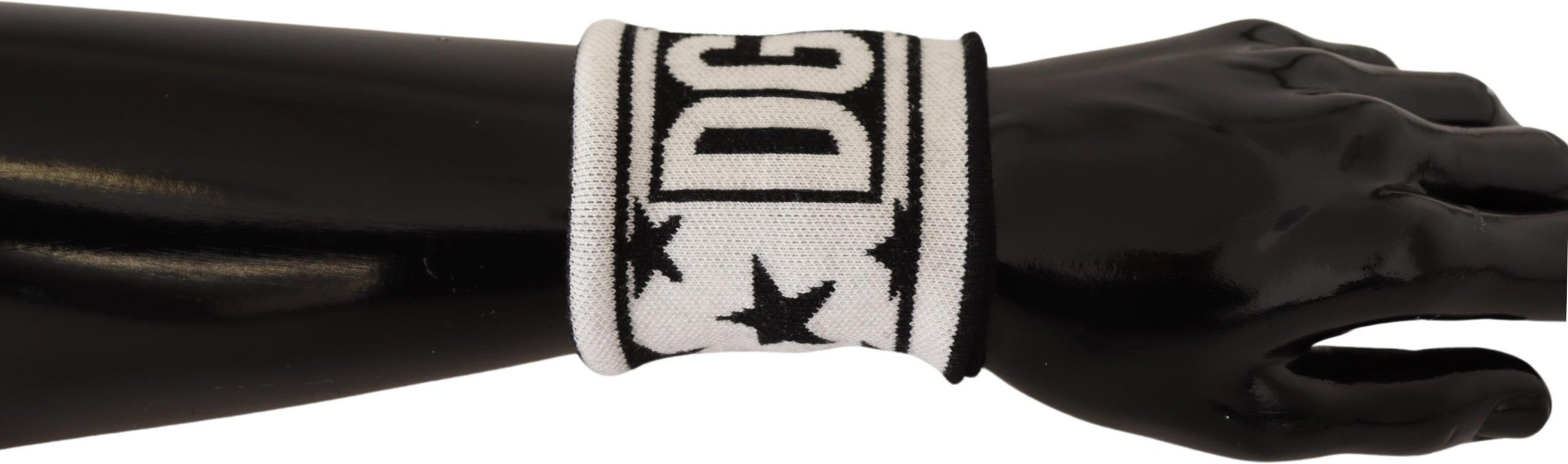 Dolce & Gabbana Elegantes Monochromes Wollarmband Herren-Set