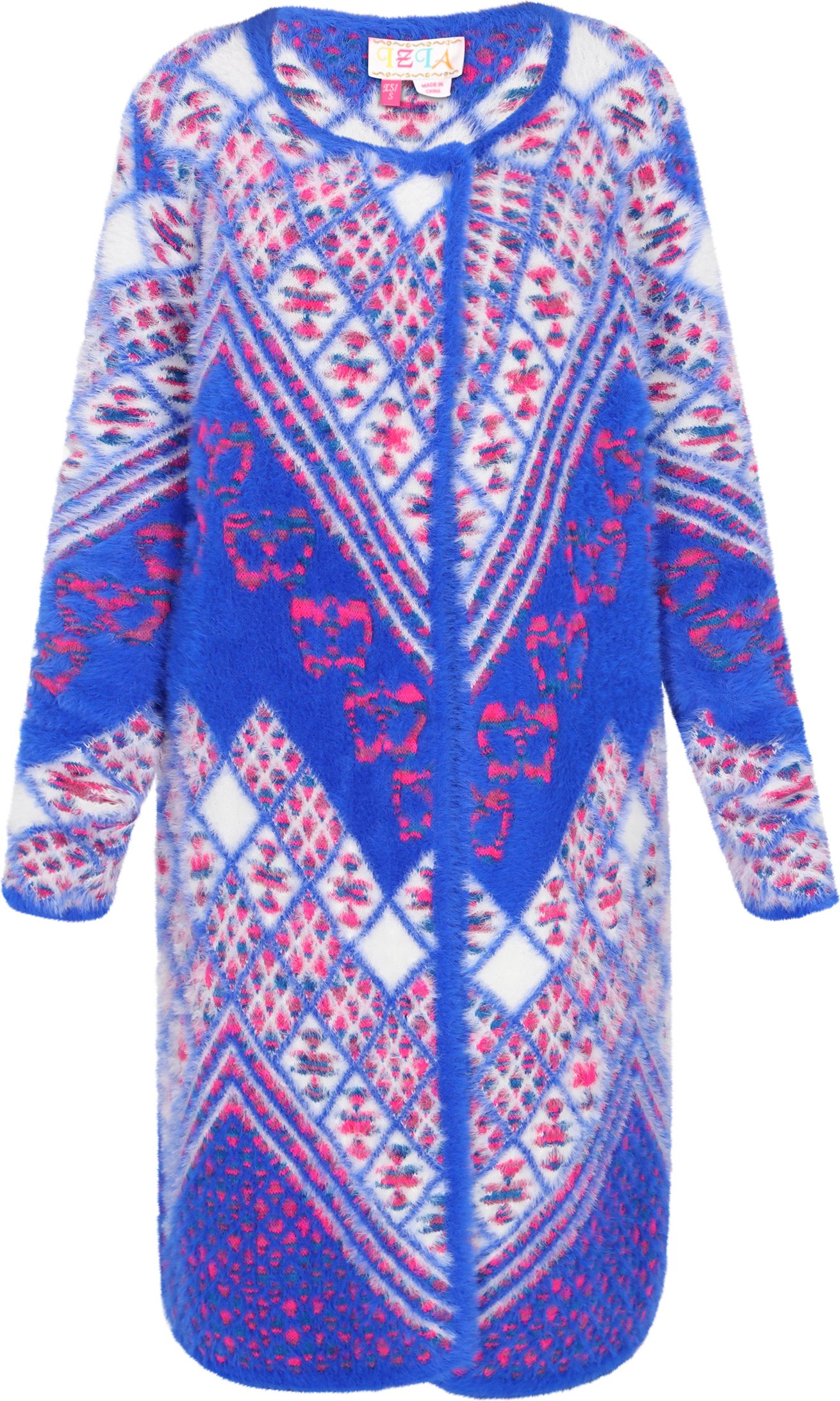 Thumbnail - IZIA Strickjacke Frauen cremeweiß mehrfarbig