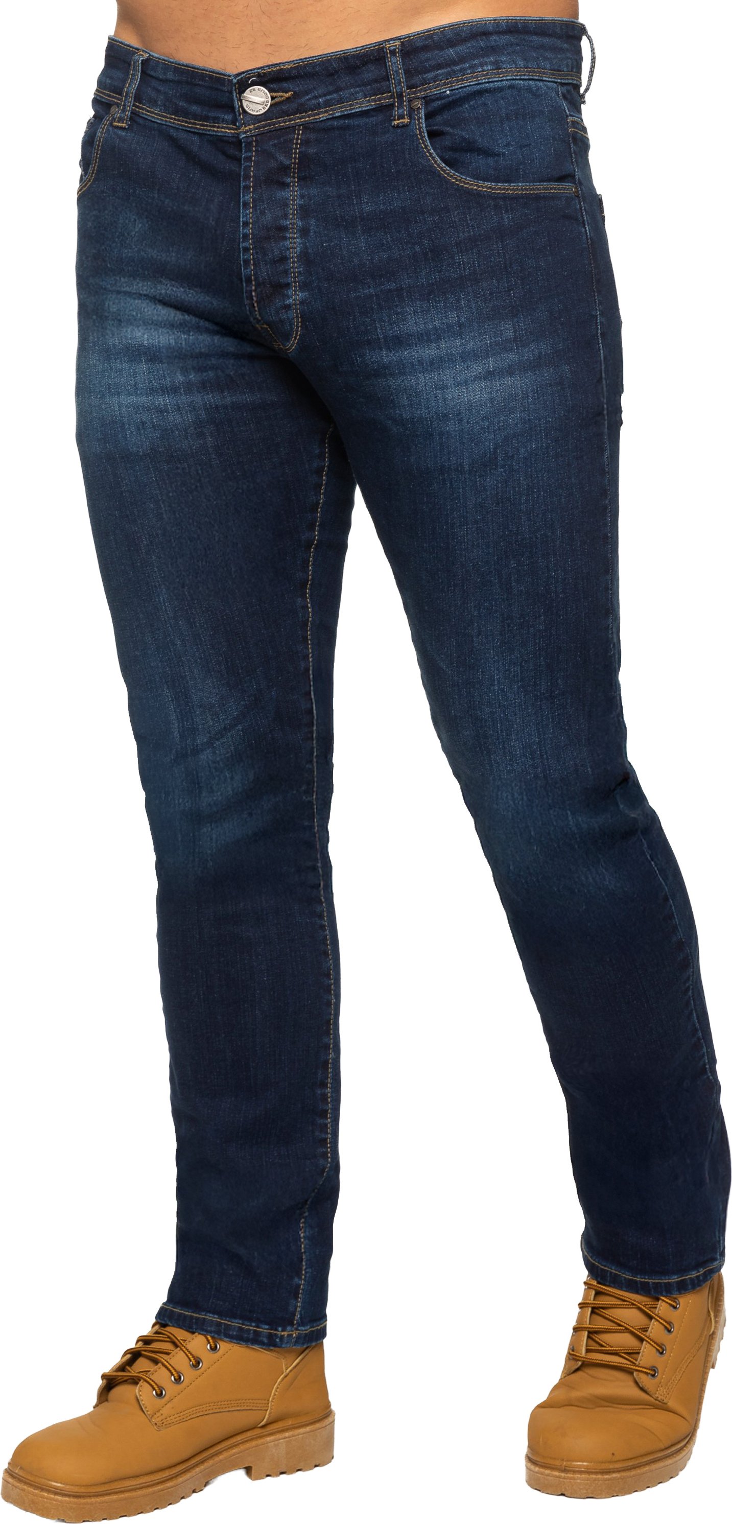Enzo Herren Slim Stretch Denim Jeans