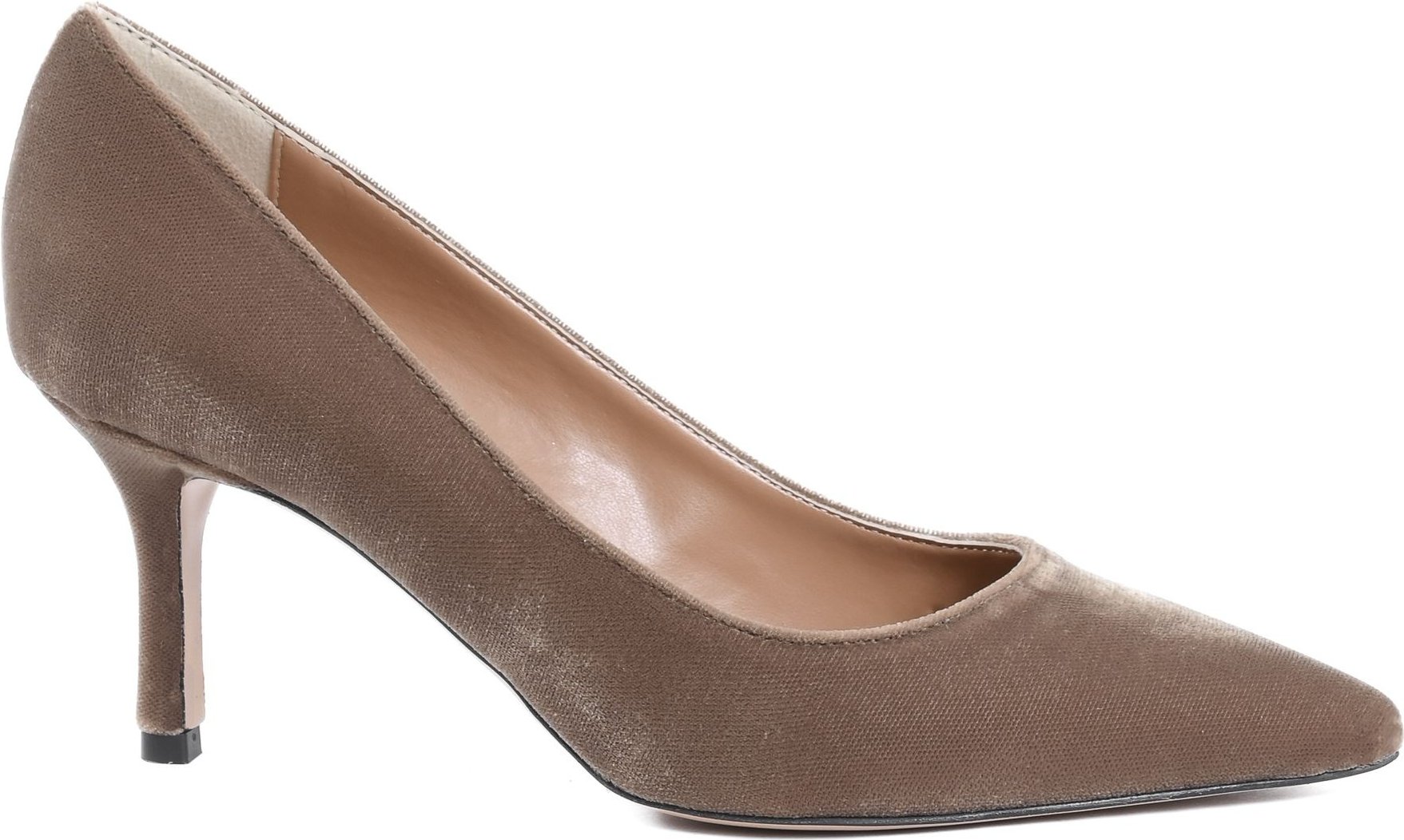 V Italia Damenpumps Taupe INES65 Velluto Ocra