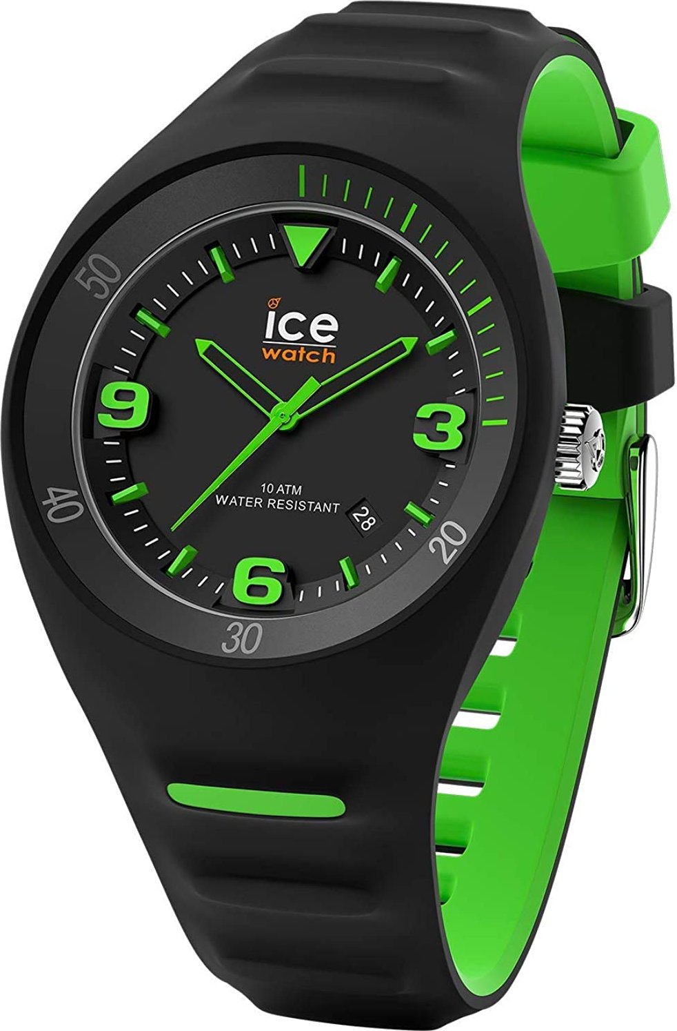 Ice Watch P. Leclercq - Black Green Schwarz Herren Armbanduhr 017599 - M