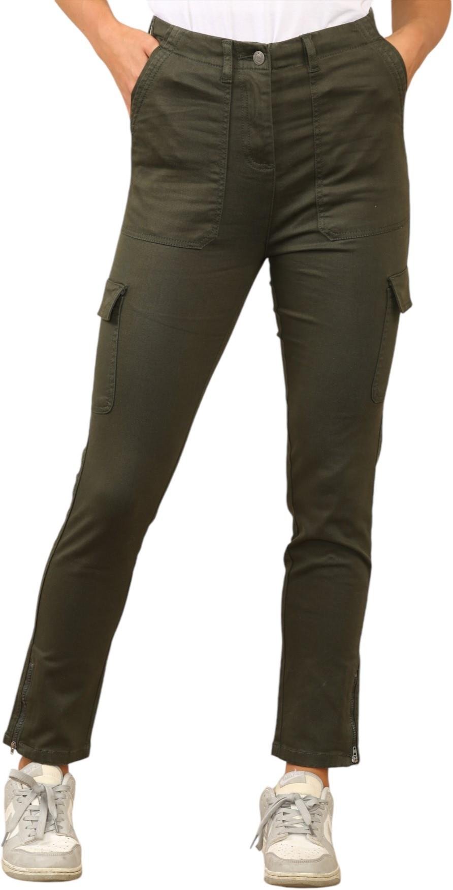 MYT Womens Cargo Chino Knöchel Grazer Hose in Khaki