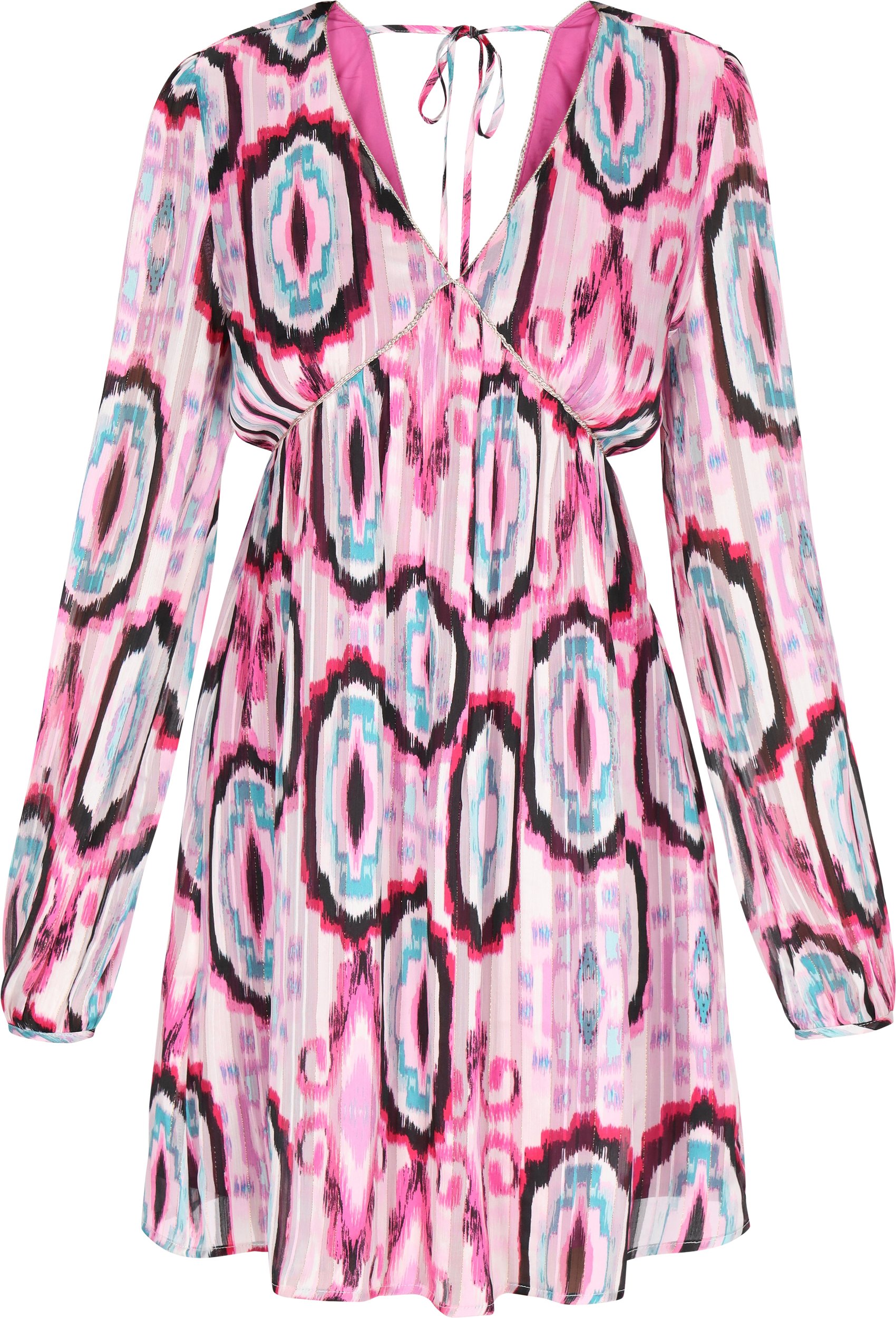 IZIA Kleid Frauen lila mehrfarbig