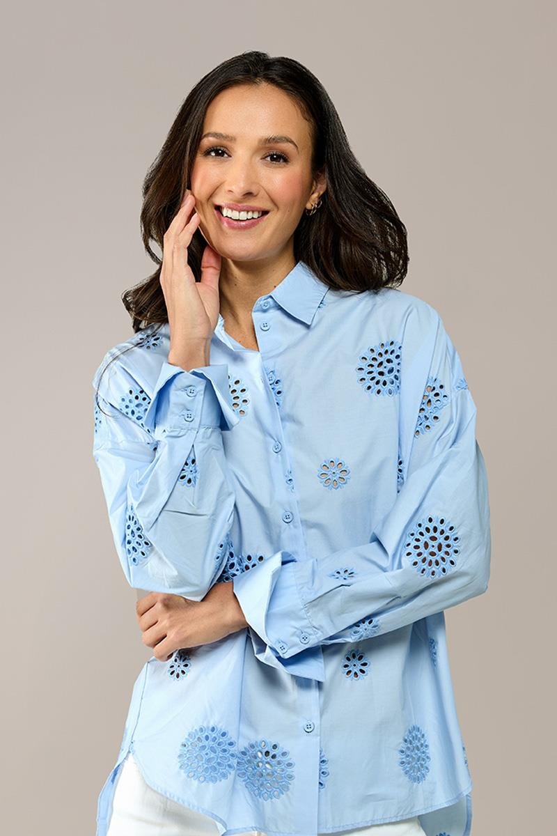 Caroline Tensen Notthingham Bluse Hellblau