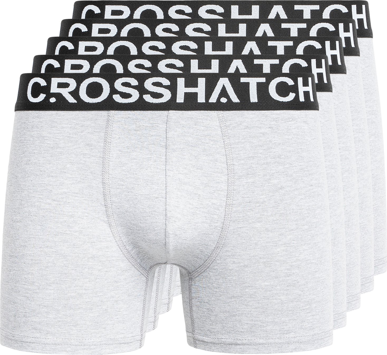 Crosshatch - "Astral" Boxershorts für Herren (5er-Pack) (Grau meliert)