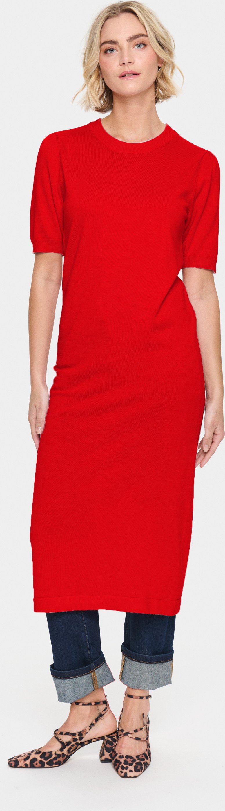 Kleid Regular Fit Flammenrot red