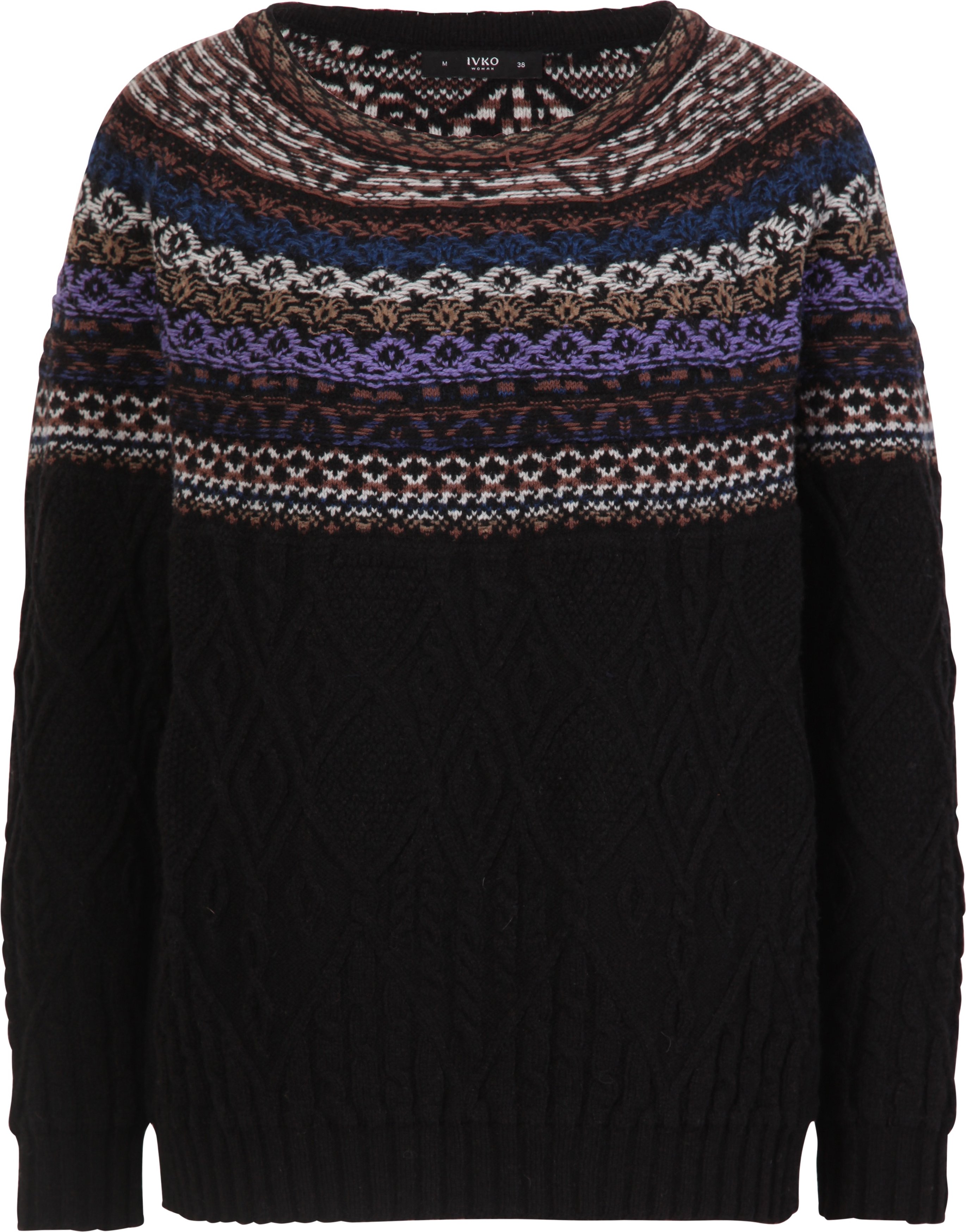 Jacquard-Pullover, Strukturmuster