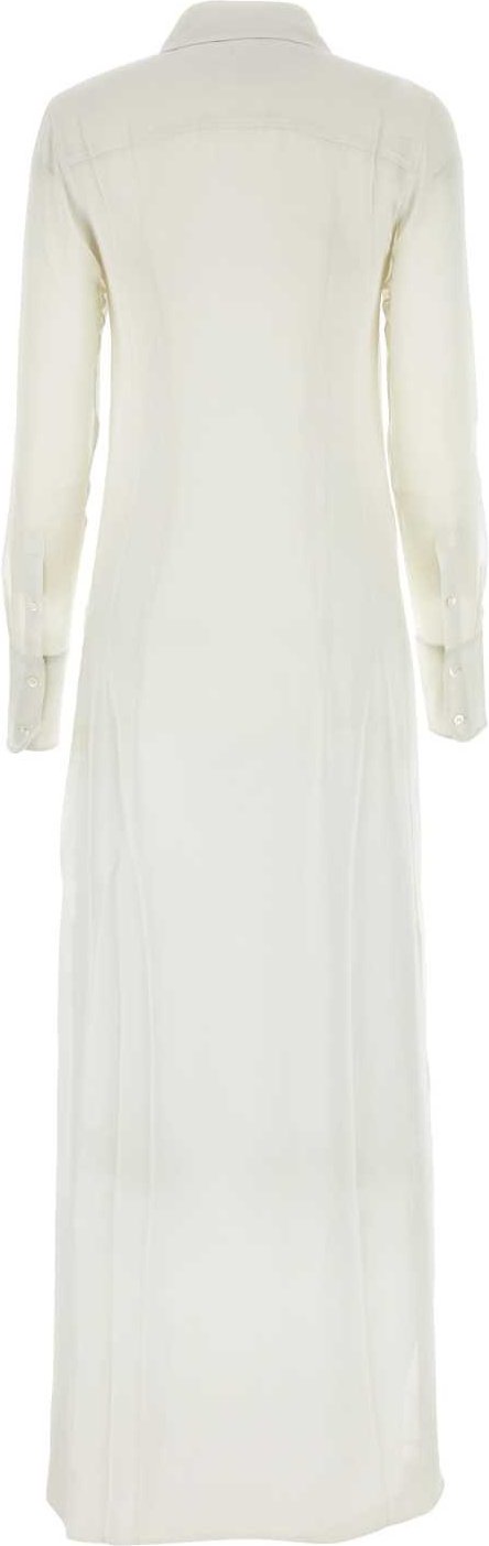 Krepphemdkleid in Kreidefarbe