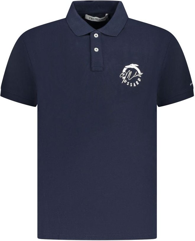 Trussardi Blu Baumwoll Polo für Herren