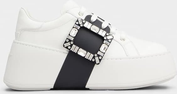 Viv Skate Sneaker Hohe Sohle Weiß