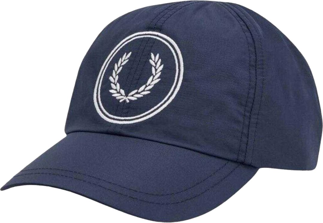 Fred Perry - Baseball-Mütze für Herren, Ripstop-Gewebe (Dunkles Marineblau/Weiß)