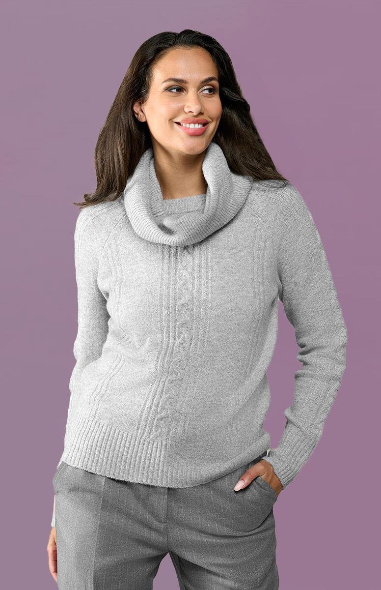 Liv Lurex Pullover Grau/Silber