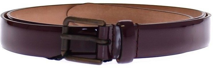 Dolce & Gabbana Lila Leder Logo Cintura Gürtel