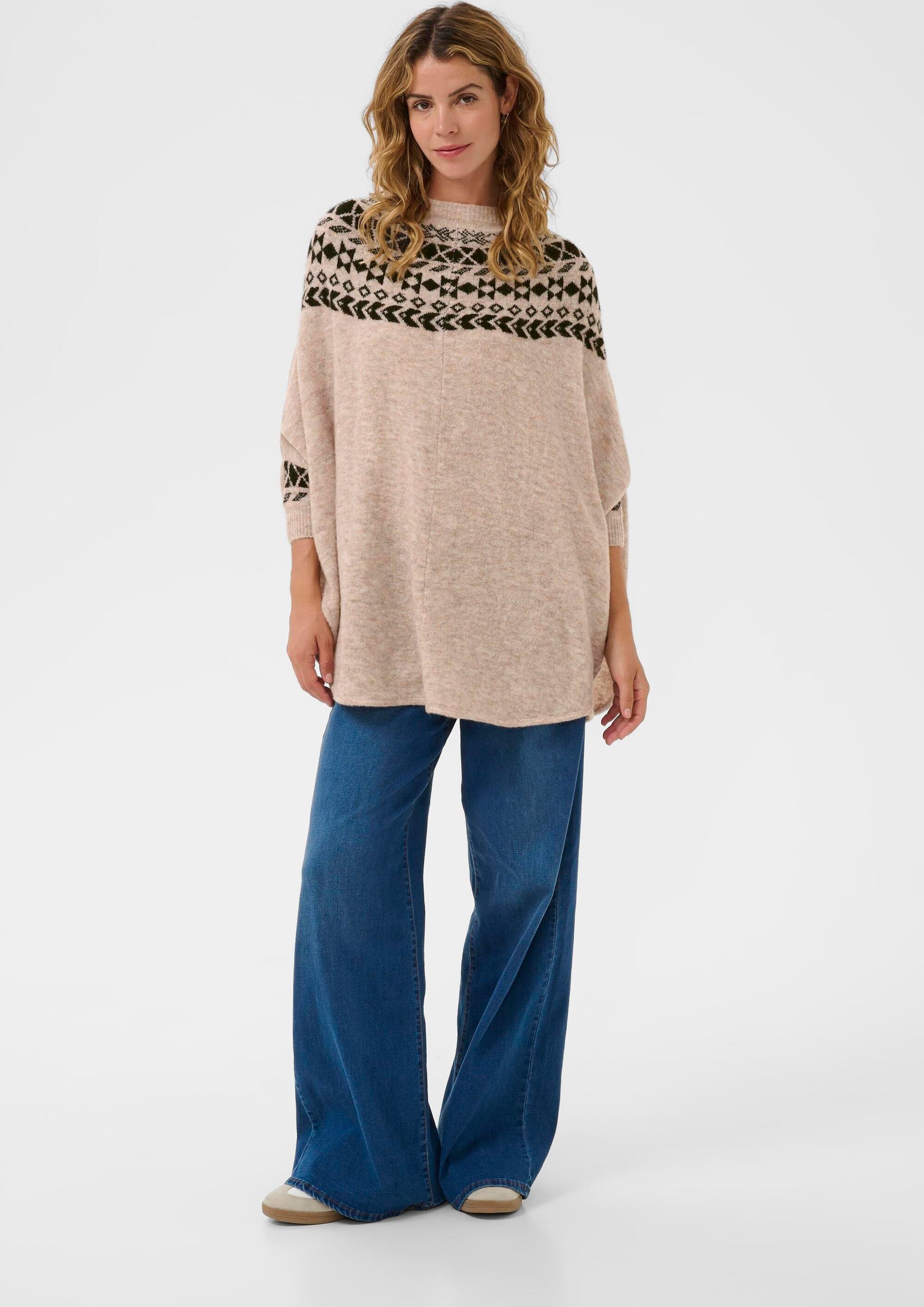 Poncho CRCherrie Poncho Loose fit beige