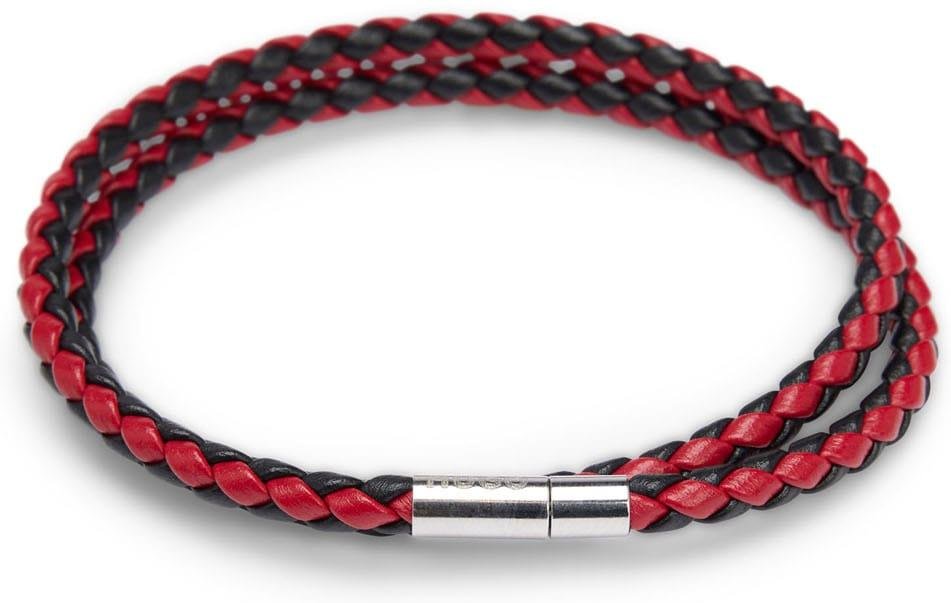 Hugo - Armband, Italienisches Leder (Pink/Schwarz)