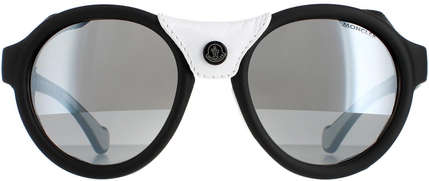 Moncler Runde Unisex Matte schwarz Rauch Spiegel ML0046