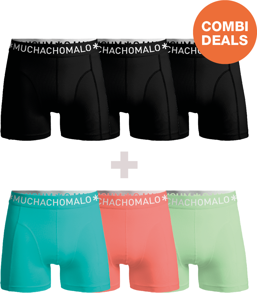 Muchachomalo Herren Boxershorts – 3+3 Stück – Herren Unterhosen