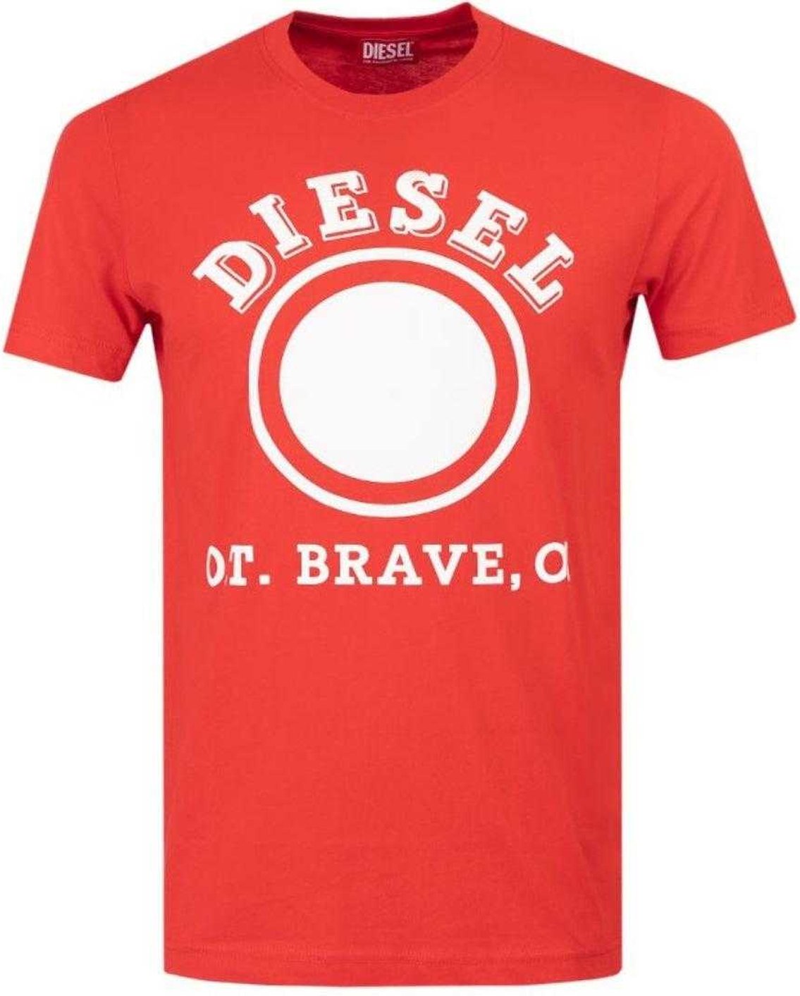 Diesel - "1976" T-Shirt für Herren/Damen Unisex, Logo (Rot)