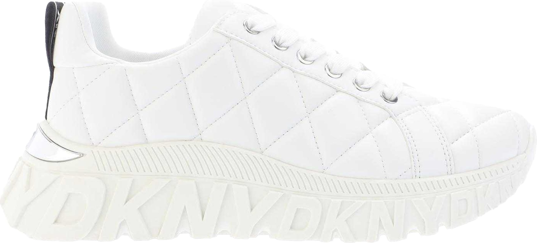 DKNY - "Lathen" Sneaker für Damen, Zum Schnüren (Weiß)