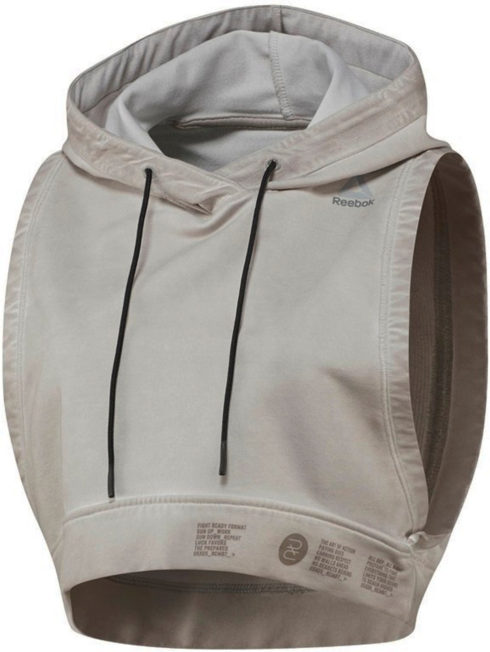Reebok Combat Glory Grey Cropped Hoodie