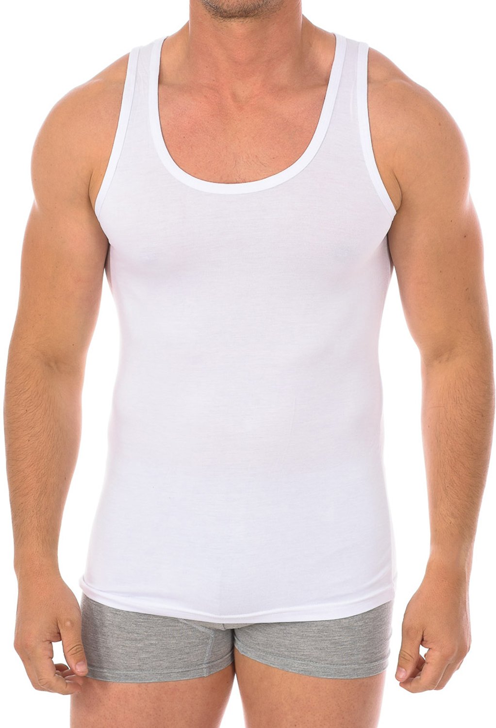 Herren Ärmelloses Bambus-Unterhemd Q600