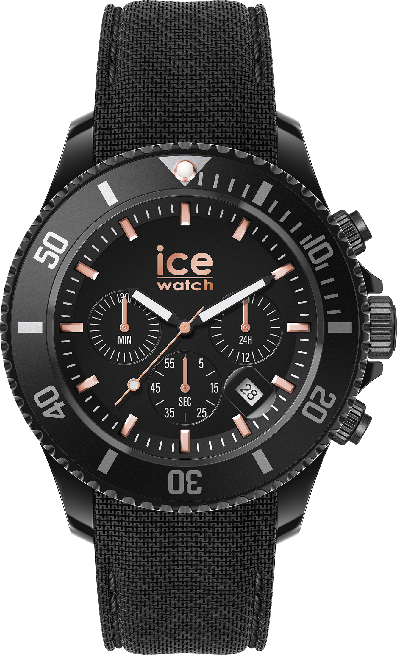 Ice Watch Ice Chrono - Blue Lime Schwarz Herren Armbanduhr 020620 -