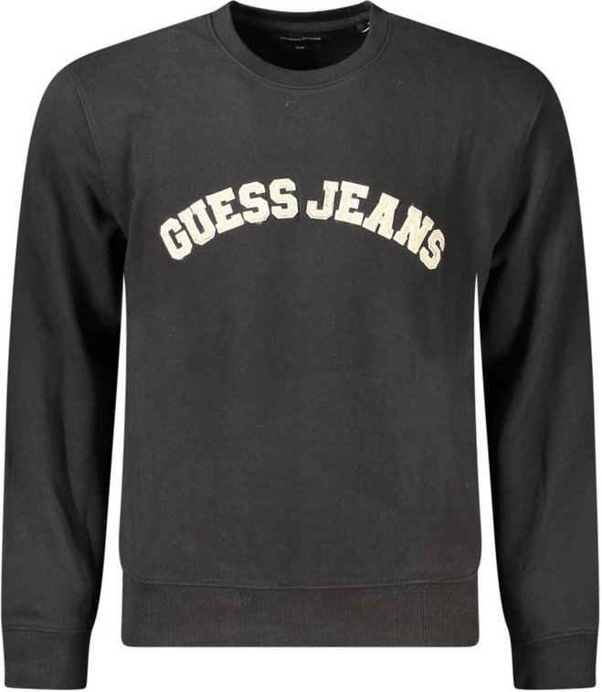 Guess Jeans Schwarzes Baumwoll Sweatshirt für Herren