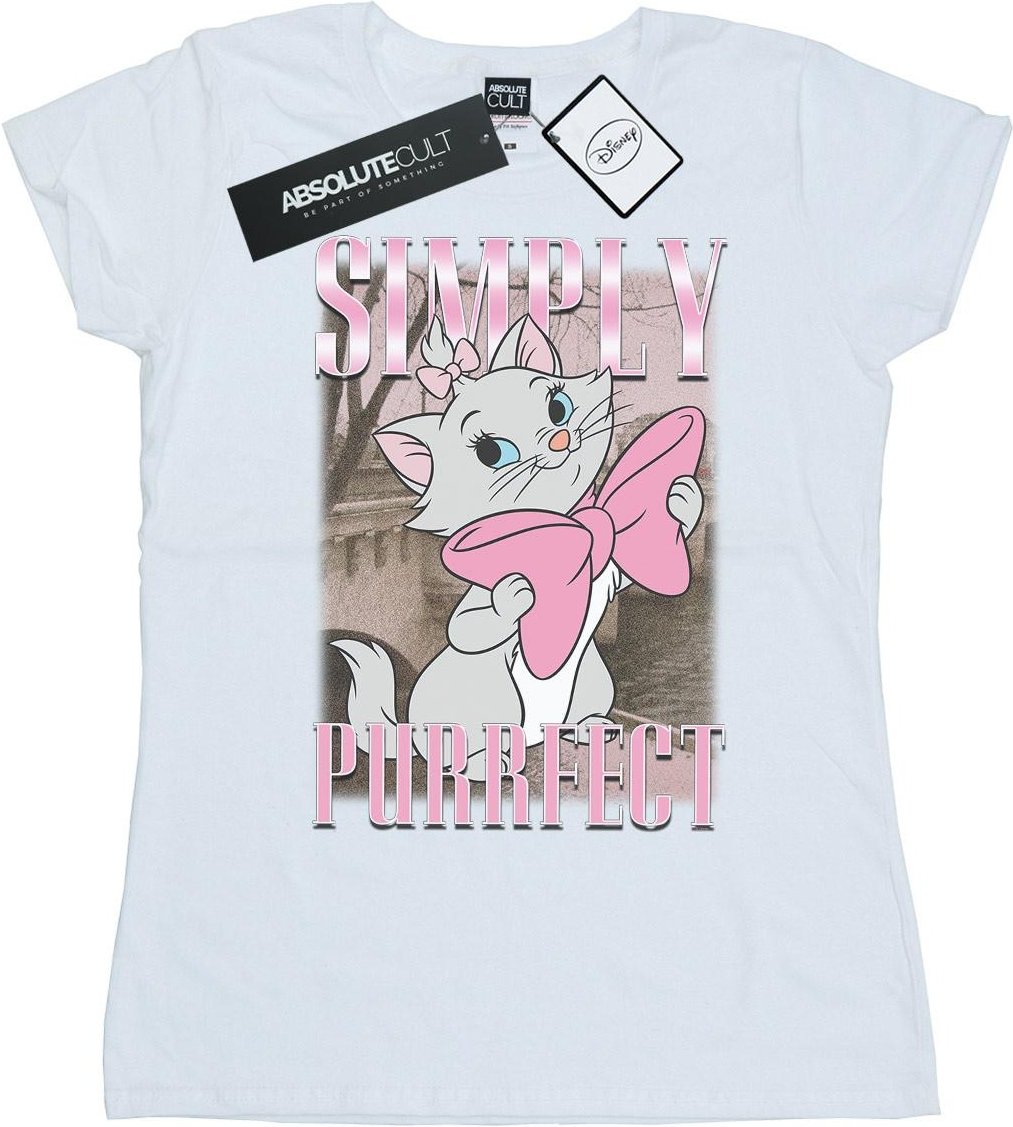 Disney - "Aristocats Marie Simply Purrfect Homage" T-Shirt für Damen (Weiß)