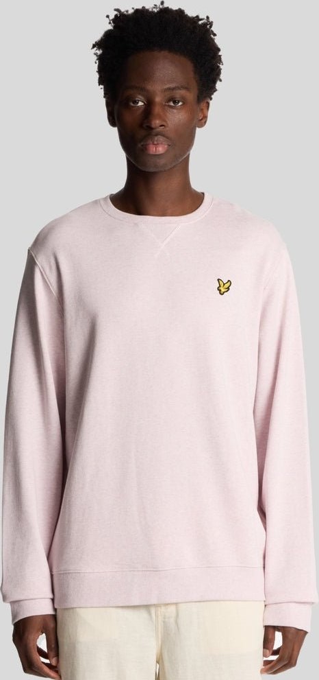 Thumbnail - Lyle & Scott Meliertes Sweatshirt mit Rundhalsausschnitt – Staubrosa