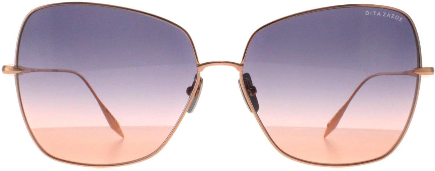 Dita Cat Eye Womens Rose Gold Dunkelgrau bis Pfirsich Farbverlauf Zazoe