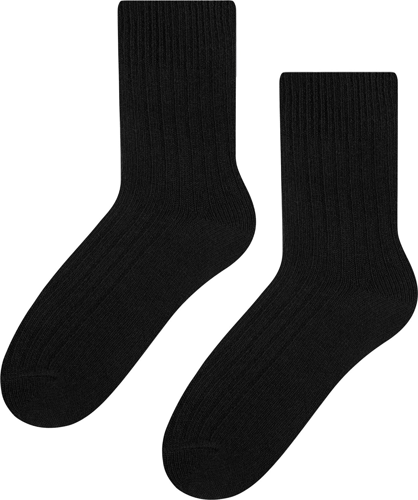 Womens Wool Dress Socks | Steven | Atmungsaktive Warme Socken für Damen -Schwarz